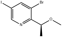 Pyridine, 3-bromo-5-iodo-2-[(1S)-1-methoxyethyl]-|(S)-3-溴-5-碘-2-(1-甲氧基乙基)吡啶
