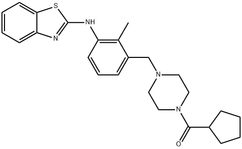 Methanone, [4-[[3-(2-benzothiazolylamino)-2-methylphenyl]methyl]-1-piperazinyl]cyclopentyl-|化合物 RORΓT/DHODH-IN-2