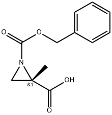 (S)-1-((苄氧基)羰基)-2-甲基氮丙啶-2-羧酸 结构式