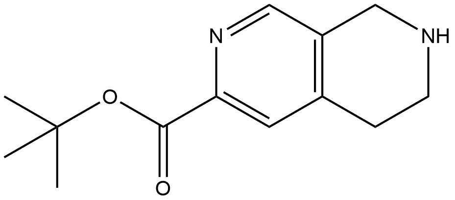 5,6,7,8-四氢-2,7-萘啶-3-羧酸叔丁酯 结构式