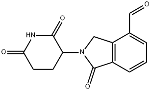 2-(2,6-二氧代-3-哌啶基)-2,3-二氢-1-氧代-1H-异吲哚-4-甲醛, 2642231-76-1, 结构式