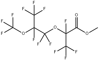 Propanoic acid, 2,3,3,3-tetrafluoro-2-[1,1,2,3,3,3-hexafluoro-2-(trifluoromethoxy)propoxy]-, methyl ester Structure