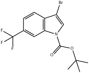 1-BOC-3-溴-6-(三氟甲基)吲哚, 2642306-91-8, 结构式