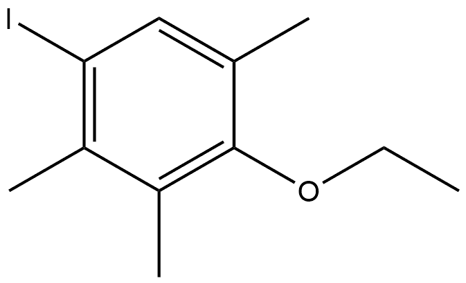 2-Ethoxy-5-iodo-1,3,4-trimethylbenzene 结构式