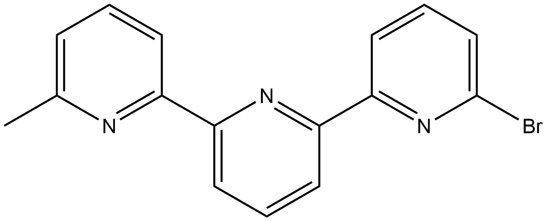 6-溴-6'-甲基-2,2'-:6'-,2''-联吡啶,264257-11-6,结构式