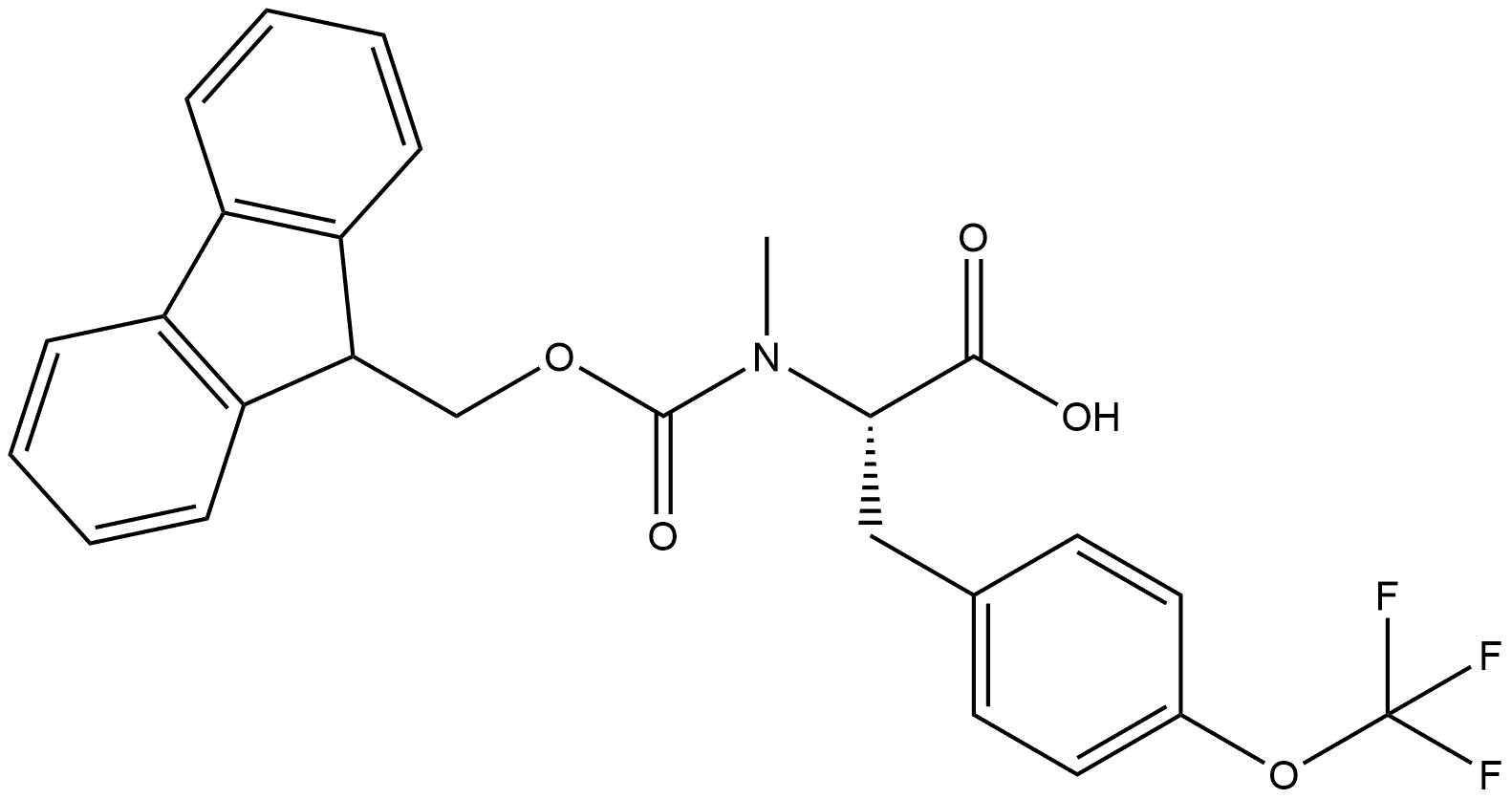 Fmoc-N-Me-L-Phe(4-OCF3)-OH Struktur
