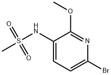 N-(6-溴-2-甲氧基吡啶-3-基)甲磺酰胺,2643340-58-1,结构式
