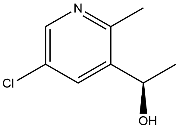 3-Pyridinemethanol, 5-chloro-α,2-dimethyl-, (αR)- Struktur