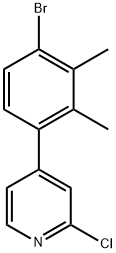4-(4-Bromo-2,3-dimethylphenyl)-2-chloropyridine 结构式