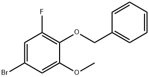 2-(苄氧基)-5-溴-1-氟-3-甲氧基苯 结构式
