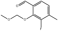 3-Fluoro-2-(methoxymethoxy)-4-methylbenzaldehyde 结构式