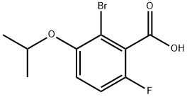 2-Bromo-6-fluoro-3-isopropoxybenzoic acid 结构式