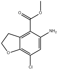 5-氨基-7-氯-2,3-二氢苯并呋喃-4-羧酸甲酯, 2644018-31-3, 结构式