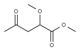 Pentanoic acid, 2-methoxy-4-oxo-, methyl ester Structure