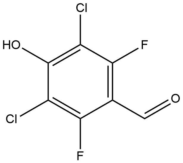3,5-Dichloro-2,6-difluoro-4-hydroxybenzaldehyde Structure