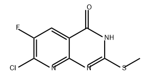 Pyrido[2,3-d]pyrimidin-4(3H)-one, 7-chloro-6-fluoro-2-(methylthio)- Structure