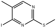 Pyrimidine, 4-iodo-5-methyl-2-(methylthio)- Struktur