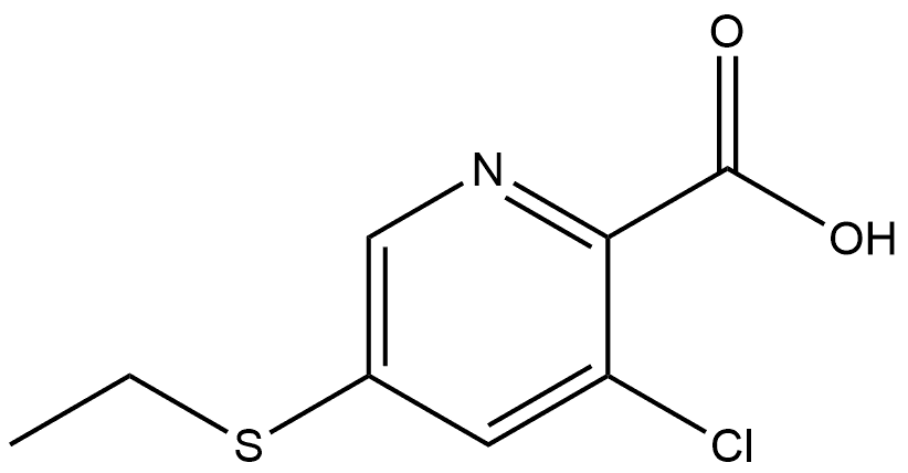 3-Chloro-5-(ethylthio)-2-pyridinecarboxylic acid