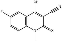 6-氟-4-羟基-1-甲基-2-氧代-1,2-二氢喹啉-3-腈, 2648725-89-5, 结构式
