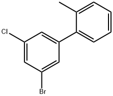 3'-Bromo-5'-chloro-2-methyl-1,1'-biphenyl 结构式