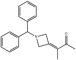3-(1-苯甲酰氮杂环丁烷-3-亚乙基)丁-2-酮 结构式