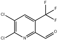 5,6-dichloro-3-(trifluoromethyl)pyridine-2-carbaldehyde Struktur