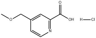 2-Pyridinecarboxylic acid, 4-(methoxymethyl)-, hydrochloride (1:1) Struktur