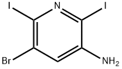 5-溴-2,6-二碘-3-吡啶胺, 2649323-05-5, 结构式