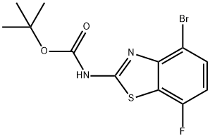 tert-Butyl (4-bromo-7-fluorobenzo[d]thiazol-2-yl)carbamate Structure