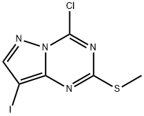 4-氯-8-碘-2-(甲硫基)吡唑并[1,5-A][1,3,5]三嗪,2651202-12-7,结构式