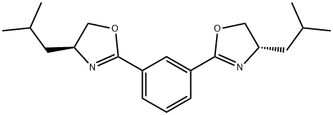 Oxazole, 2,2'-(1,3-phenylene)bis[4,5-dihydro-4-(2-methylpropyl)-, (4S,4'S)- Struktur