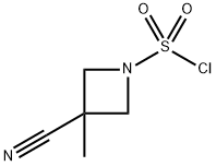 3-氰基-3-甲基氮杂环丁烷-1-磺酰氯, 2651968-71-5, 结构式