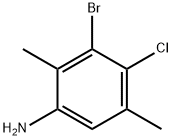 Benzenamine, 3-bromo-4-chloro-2,5-dimethyl-|3-溴-4-氯-2,5-二甲基苯胺