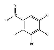3-溴-1,2-二氯-4-甲基-5-硝基苯 结构式