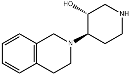 3-Piperidinol, 4-(3,4-dihydro-2(1H)-isoquinolinyl)-, (3R,4R)- Structure