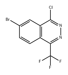 Phthalazine, 6-bromo-4-chloro-1-(trifluoromethyl)- Struktur