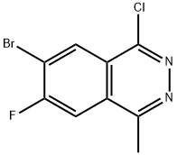 Phthalazine, 6-bromo-4-chloro-7-fluoro-1-methyl- Struktur