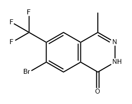 1(2H)-Phthalazinone, 7-bromo-4-methyl-6-(trifluoromethyl)- Struktur