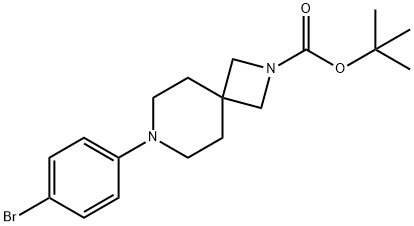 7-(4-溴苯基)-2-BOC-2,7-二氮杂螺[3.5]壬烷 结构式