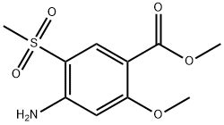 methyl 4-amino-2-methoxy-5-(methylsulfonyl)benzoate Struktur