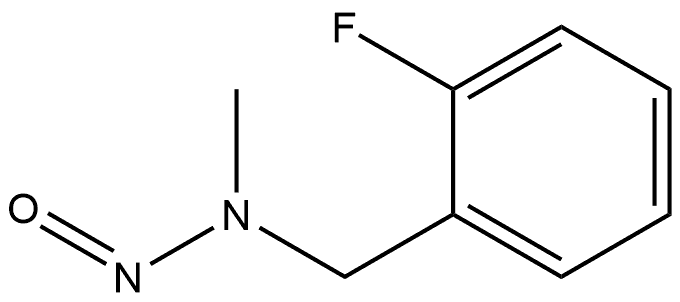 (2-Fluorobenzyl)methylnitrosamine Structure