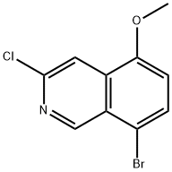 Isoquinoline, 8-bromo-3-chloro-5-methoxy- Struktur