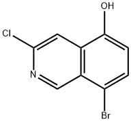 5-Isoquinolinol, 8-bromo-3-chloro- Structure