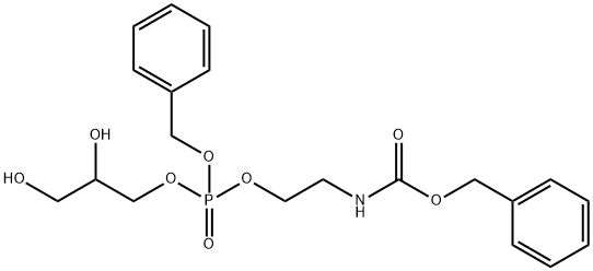 5,7-Dioxa-2-aza-6-phosphadecanoic acid, 9,10-dihydroxy-6-(phenylmethoxy)-, phenylmethyl ester, 6-oxide 结构式