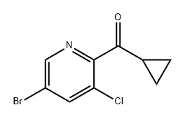 Methanone, (5-bromo-3-chloro-2-pyridinyl)cyclopropyl- Struktur