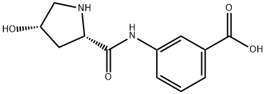 厄他培南USP杂质B/(S)-羟脯氨酸氨基苯甲酸, 266337-30-8, 结构式