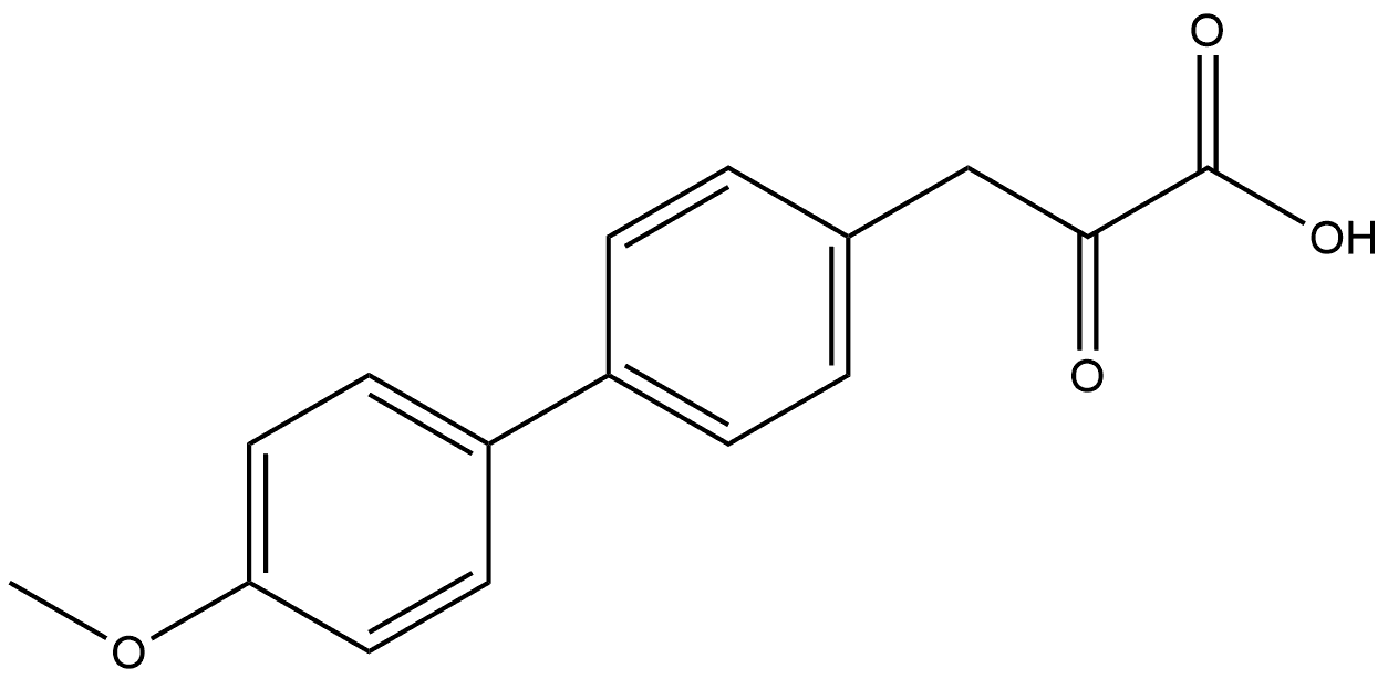 3-(4'-Methoxy-[1,1'-biphenyl]-4-yl)-2-oxopropanoic acid 结构式