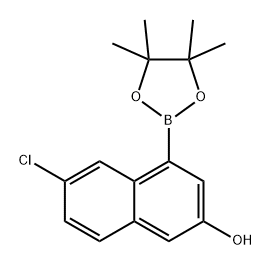 2-Naphthalenol, 6-chloro-4-(4,4,5,5-tetramethyl-1,3,2-dioxaborolan-2-yl)- Struktur