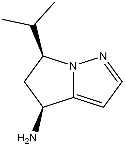(4S,6S)-5,6-Dihydro-6-(1-methylethyl)-4H-pyrrolo[1,2-b]pyrazol-4-amine Structure