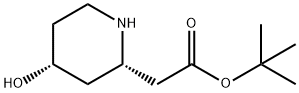 2-((2S,4R)-4-羟基哌啶-2-基)乙酸叔丁酯, 2667654-53-5, 结构式